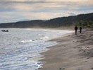Marche sur la plage de Sept-Îles