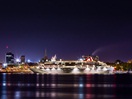 Le Balmoral de nuit au quai de Trois-Rivières