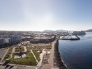 Vue du secteur portuaire et du Parc du Vieux-Quai