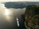 Bateau de croisière dans le Fjord