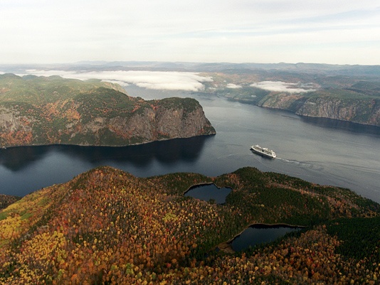 Aerial view of the Fjord