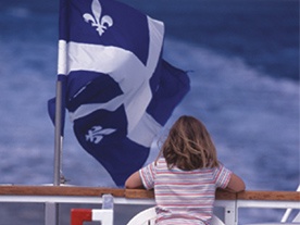 Drapeau du Qu&eacute;bec  (cr&eacute;dit : MTOQ, JP Huard)